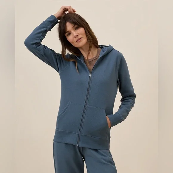 Pact Tops Pact Cloud Brushed Fleece Zip Hoodie Poshmark